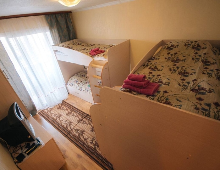 4-местный номер эконом c 2 двухъярусными кроватями - Санаторий «Старица» Солотча